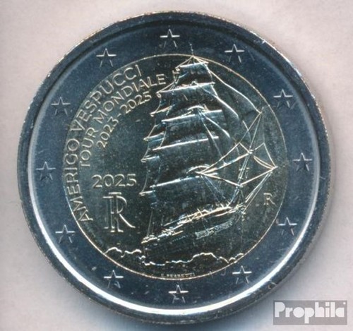 Coins italy 2025 mint unc - italy,