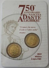 Italy 2 Euro 2015 Dante