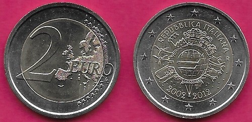Italy euro 2012 unc - italy, 1